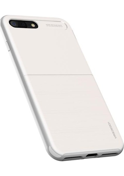 iPhone 8 Plus New High Pro Shield Kılıf White Silver