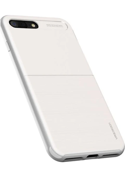 VRS Design iPhone 8 Plus New High Pro Shield Kılıf White Silver