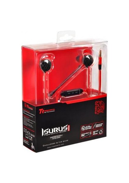 Tt eSports Isurus Pro Siyah Profesyonel In-Ear Oyun Kulaklığı (TTS-HT-ISF-ANIBBK-19)