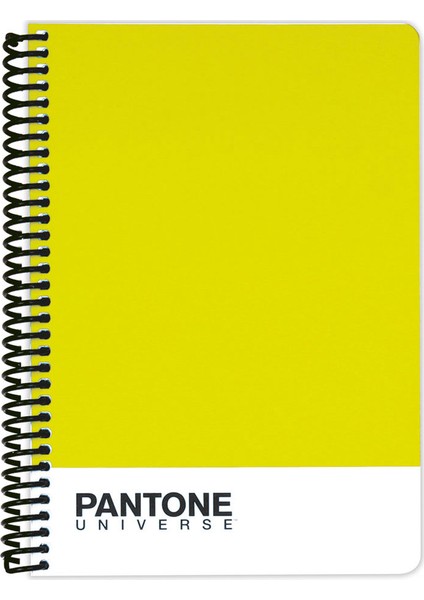 Pantone A5 Boy Spiralli Çizgili Defter Lime 47256-0