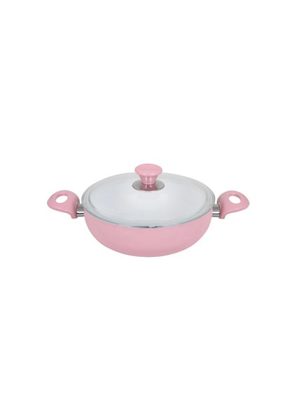 Granit Karnıyarık Tencere 26 Cm Pembe Renk