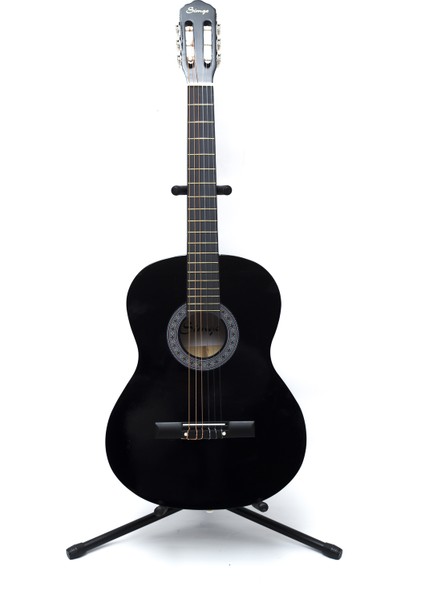 Klasik Gitar SİYAH 39,5 İNÇ 4/4 Tam Boy KILIF+PENA HEDİYE