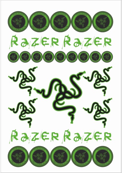 Razer Gaming Sticker Seti