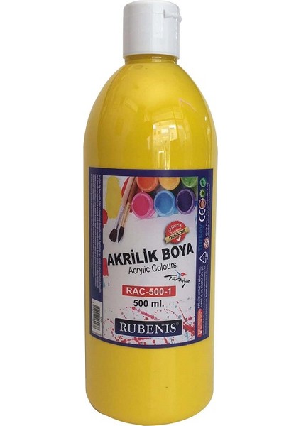 Akrilik Boya 500 ml. Sarı RAC-500-1