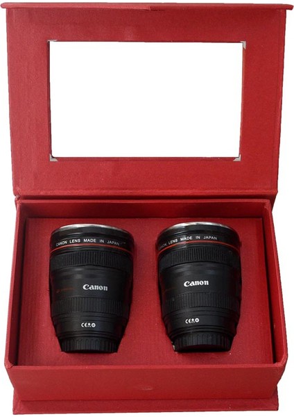 Canon Objektif Tasarım 2'li Shot Bardak Seti