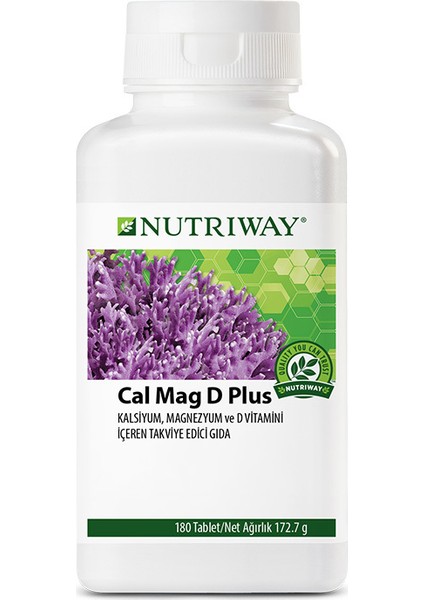 Nutrıway - Calcium Magnesium D Plus (180 Kapsül) Orijinal Karekodlu Ürün Gönderiyoruz