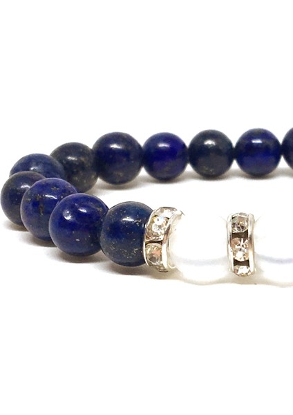 Lapis Lazuli ve Kuvars Taşlı Bileklik