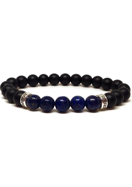 Lapis ve Oniks Taşlı Bileklik