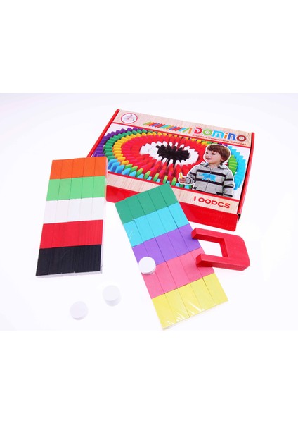 100'lü Ahşap Domino Seti