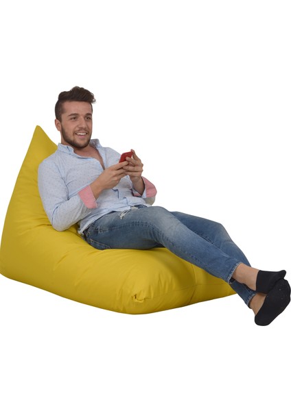 Şezlong Armut Koltuk Sarı