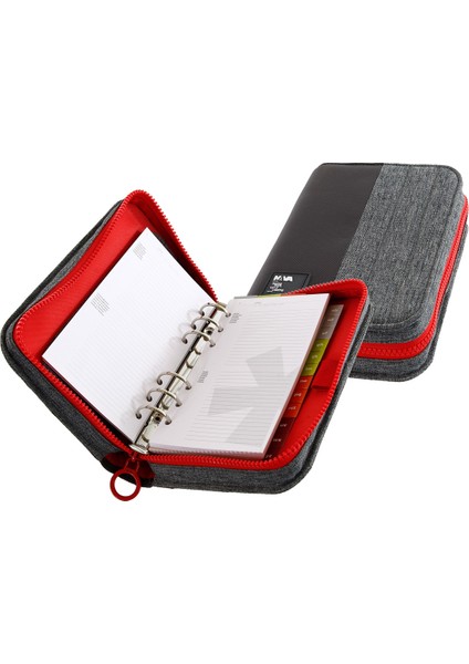 Ps809Dgr Passenger Organizer Medium Koyu Gri/ Kırmızı