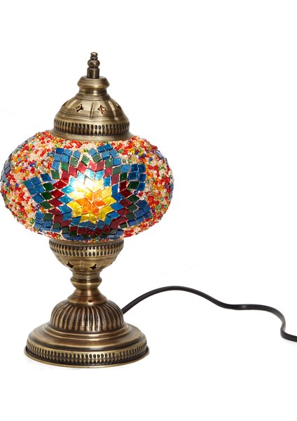 Masaüstü Mozaik Çalışma Masası Abajur Gece Lambası Dekor Lamba