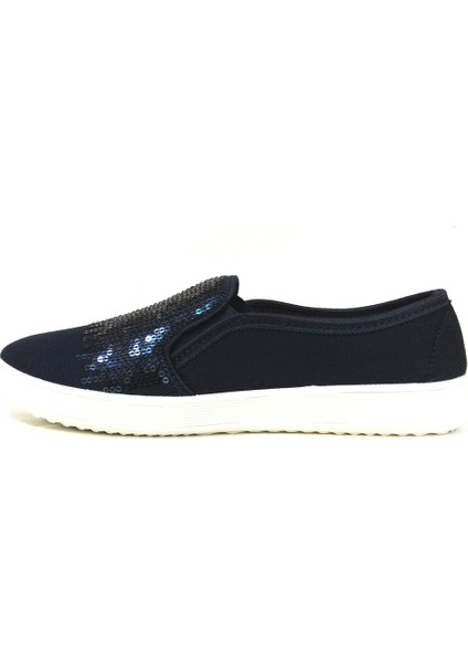121 Lacivert Pullu Kadın Sneakers modelleri