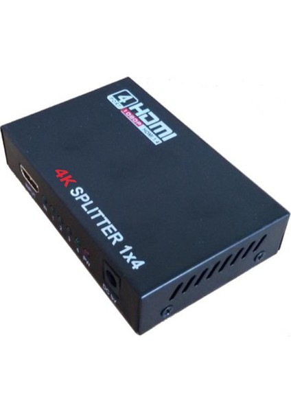 4K Ultra HD 2160p ve Full HD 1080p Destekli 1 Giriş 4 Çıkış HDMI v1.4 Destekli Adaptörlü HDMI Splitter 4 Adet TV Projeksiyon Görüntü Çoklayıcı HDMI Çoğaltıcı Splitter (4Kx2K-4KHD104)