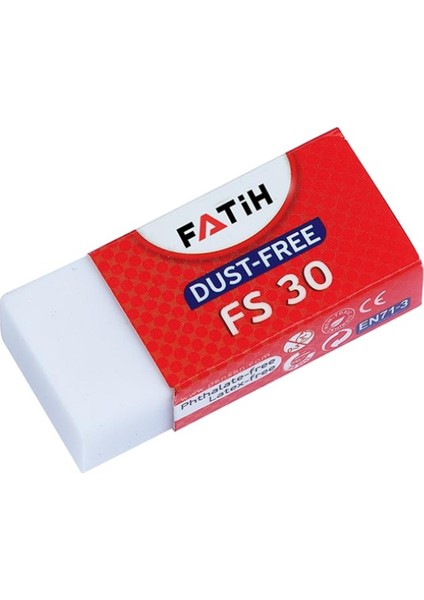 FS30 Beyaz Silgi Kurşun Kalem İzlerini Silmek İçin 1 Adet Yerli Üretim