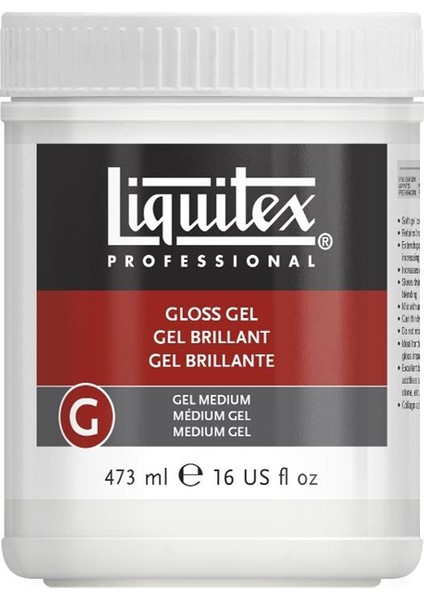 Gloss Gel Medium, Parlak Jel Medium 473ml