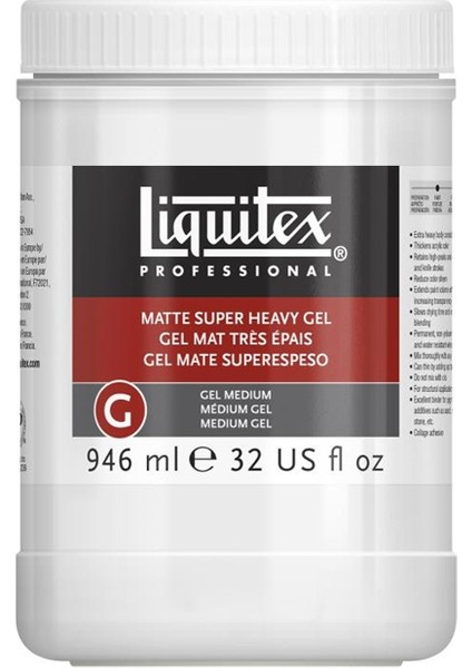 Matte Super Heavy Gel Medium 946ml