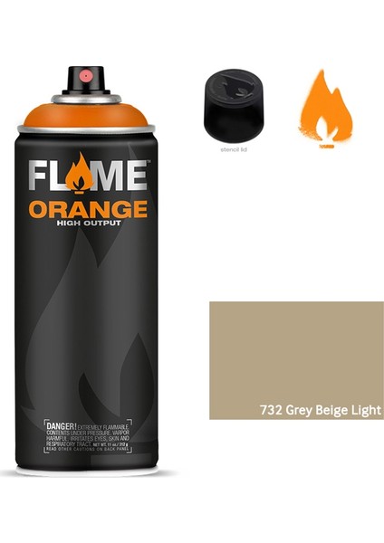 Orange 400ml Sprey Boya N:732 Grey Beige Light