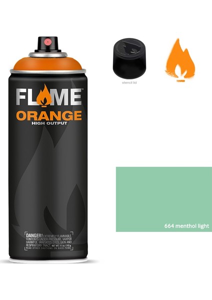 Orange 400ml Sprey Boya N:664 Menthol Light