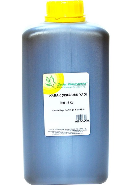 Kabak Çekirdeği Yağı 1 Kg