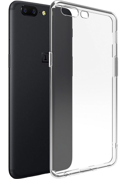Oneplus 5 İnce Soft Silikon TPU Kılıf + Tempered Cam