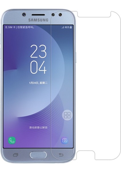 Samsung Galaxy J7 Pro Tempered Glass Cam Ekran Koruyucu