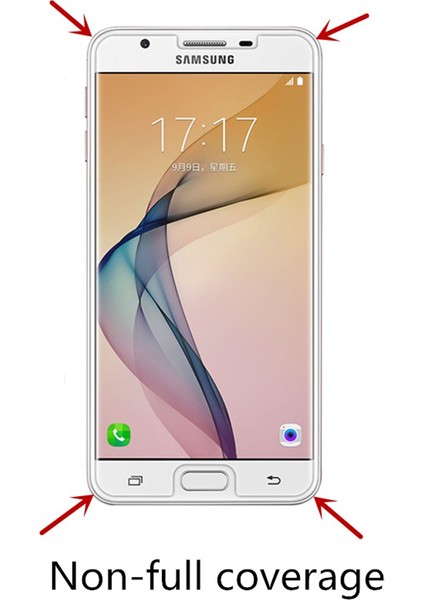 Samsung Galaxy J7 Pro Tempered Glass Cam Ekran Koruyucu