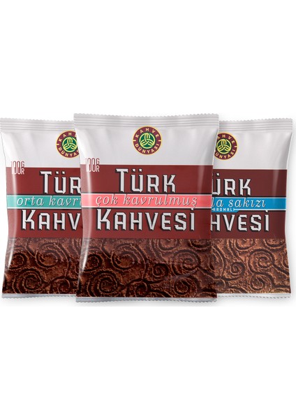 Kahve Dünyası 100 gr Türk Kahvesi Deneme Paketi 3'lü