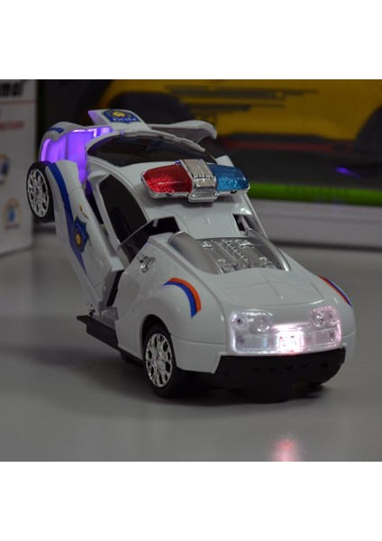Powerhob Oyuncak Robot Polis Arabası 30 Cm
