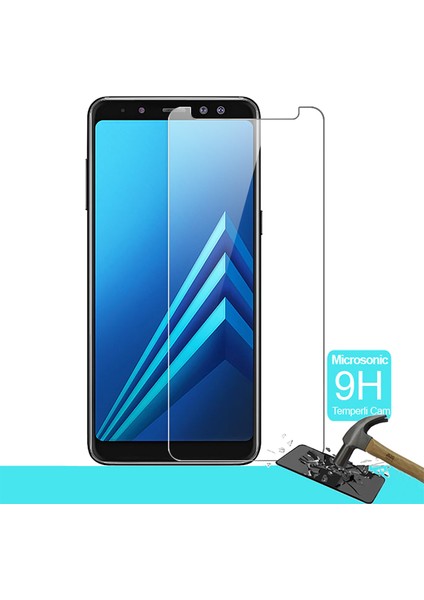 Samsung Galaxy A8 Plus 2018 Temperli Cam Ekran koruyucu  film