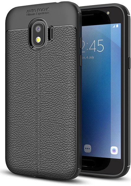 Samsung Galaxy J2 Pro 2018 Kılıf Suni Deri Silikon