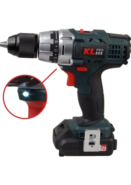 KL Pro  Klnm1420 14.4Volt/2,0Ah Li-İon Çift Akülü Profesyonel Vidalama