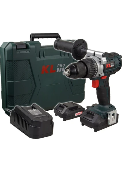 KL Pro  Klnm1820B 18Volt/2.0Ah Li-İon Çift Akülü Kömürsüz Profesyonel Vidalama