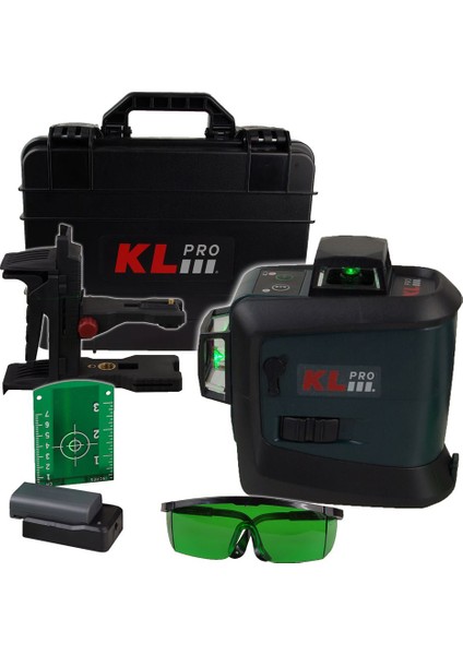 KL Pro  Kllzr93Gl 7.2Volt/2,6 Ah Li-Ion Yeşil Çizgi Lazer Distomat