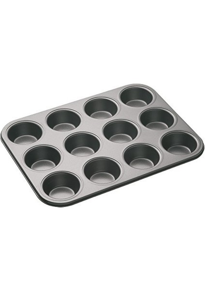 Teflon Büyük Muffin Kek Kalıbı (12'li) - 2x7 cm