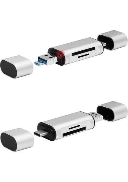 FCR-5410S USB 3.0 SD/TF - Micro USB/Type-C OTG Taşınabilir Kart Okuyucu