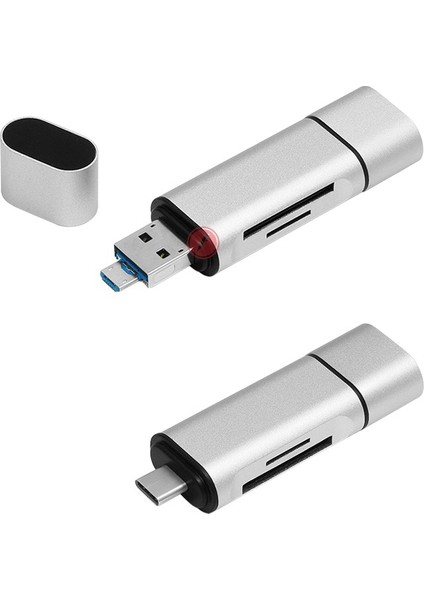 FCR-5410S USB 3.0 SD/TF - Micro USB/Type-C OTG Taşınabilir Kart Okuyucu