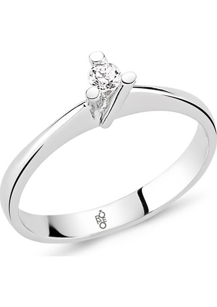Romeo Pırlanta 0.15 Ct Tektaş Yüzük Rm-10035