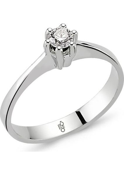 Romeo Pırlanta 0.15 Ct Tektaş Yüzük Rm-10018
