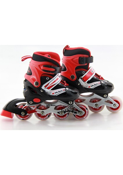 Çubuklu Paten 31-34 Kırmızı