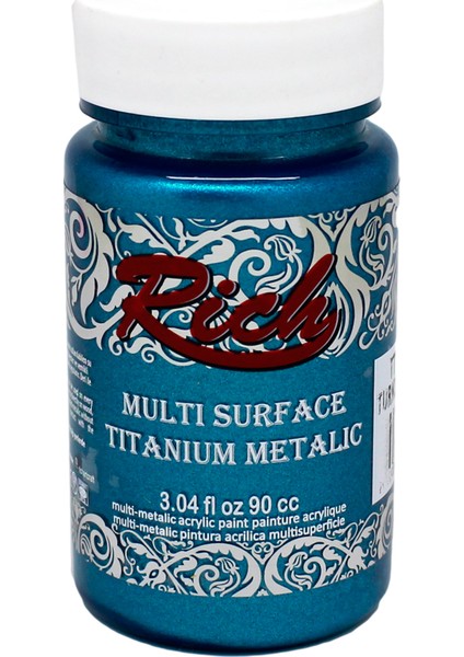 Multi Surface Titanium Metalik Boya 2572 - Turkuaz 90 cc