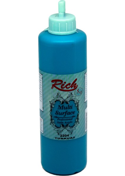 Multi Surface Boya 2204 - Turkuaz 500 ml