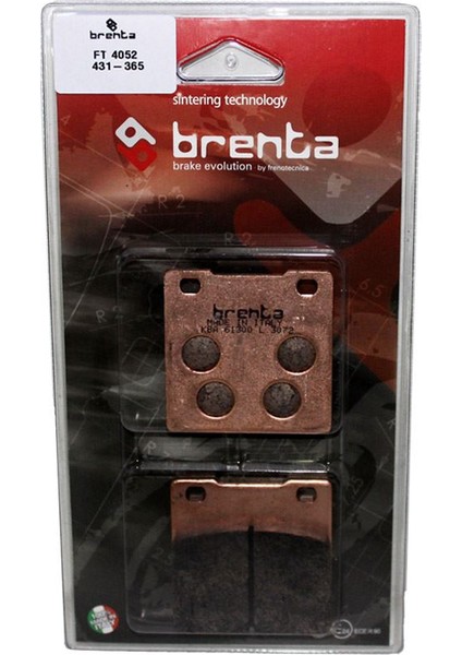 Suzuki GSX-R 1100 Disk Sinter Metal Fren Balata Arka (1986-1992)