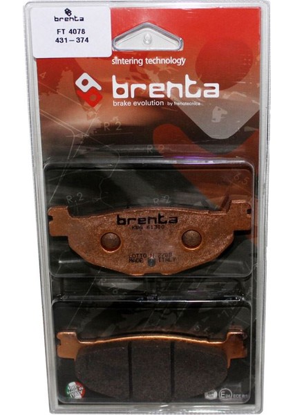 Yamaha YP 400 MAJESTY Disk Sinter Metal Fren Balata Arka (2004)