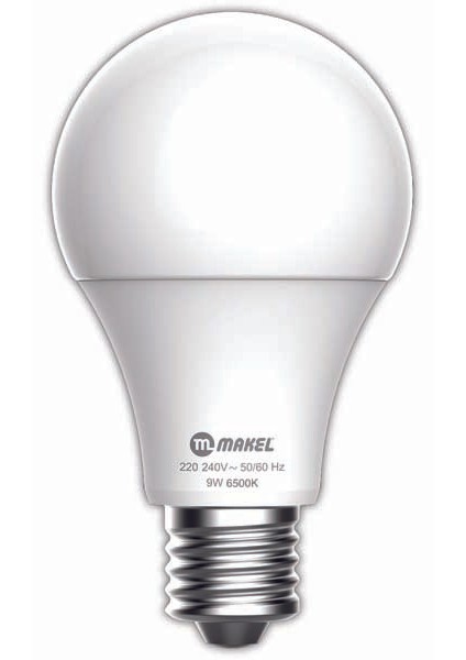 MAKEL 9W LED AMPUL 6500K MAKEL BEYAZ IŞIK