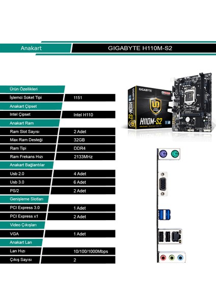 i7 2600 8GB DDR3 1 TB HDD Masaüstü Bilgisayar