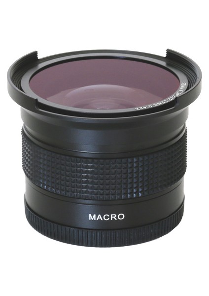 52 mm 0.42x Super HD Fisheye + 12.5 Dioptri Makro Lens