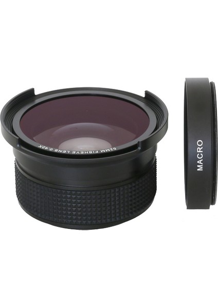 52 mm 0.42x Super HD Fisheye + 12.5 Dioptri Makro Lens