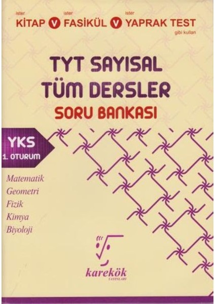 TYT Sayısal Tüm Dersler Soru