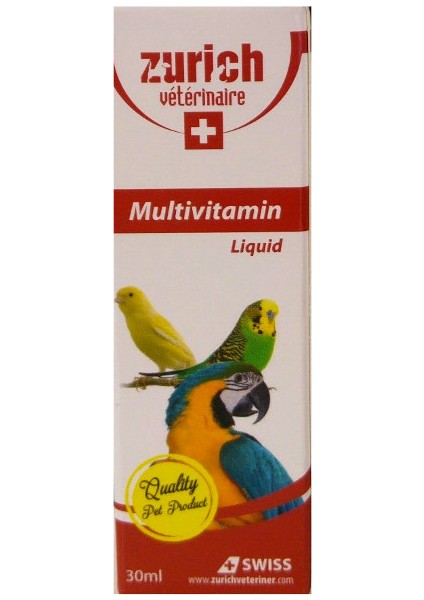 Zurich Kuşlar İçin Multivitamin 30 Ml